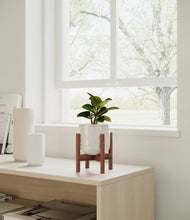 Load image into Gallery viewer, Hammered Ivory stand:walnut
