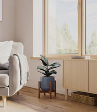 Load image into Gallery viewer, Deep Navy stand:walnut
