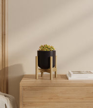 Load image into Gallery viewer, Stone Black stand:bamboo
