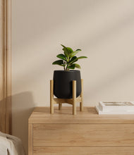 Load image into Gallery viewer, Black stand:bamboo
